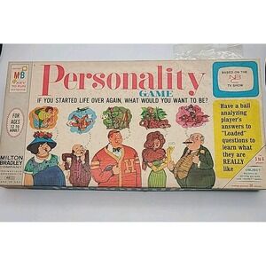 1968 Milton Bradley Personality Game Complete NBC Game Show Made In USA‎ Family